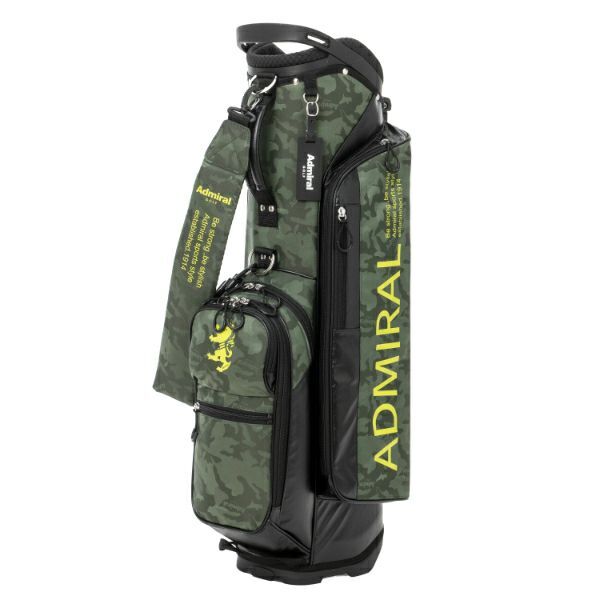 アドミラル ゴルフ Admiral Golf スタンドキャディバッグジャガード ADMG4AC3 60 グリーン 8.5型 47インチ対応 口枠4分割