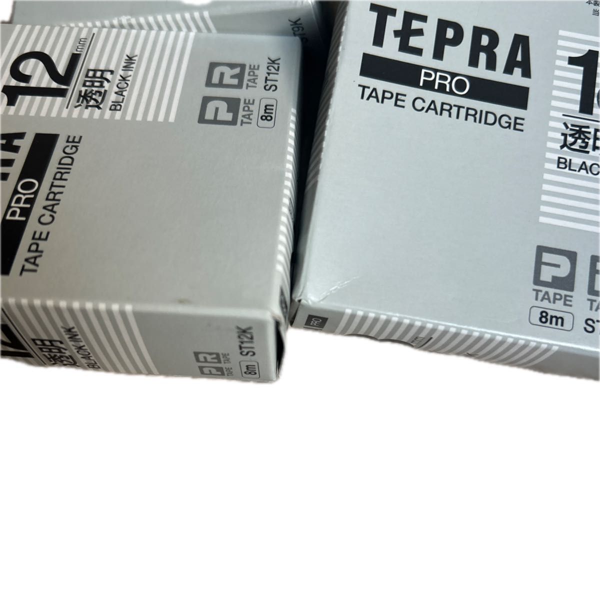 TEPRA テプラ テープカートリッジ キングジム KINGJIM PROテープカートリッジ 透明 9mm 12mm 18mm