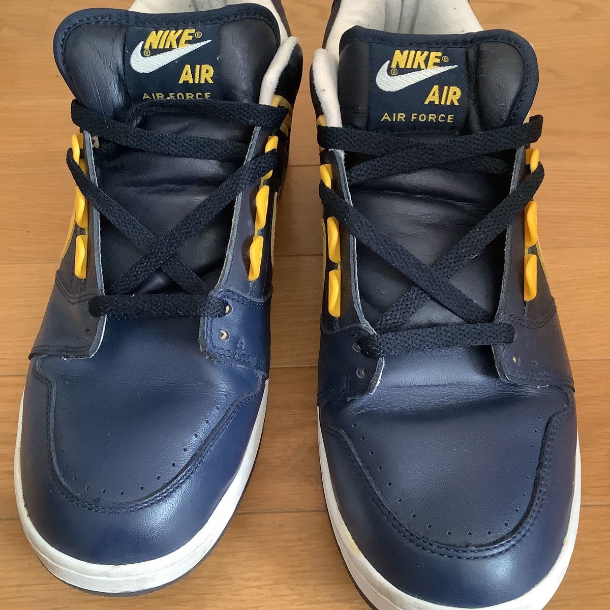 2003 Nike Air Force ll Blue Yellow 31cm 良好