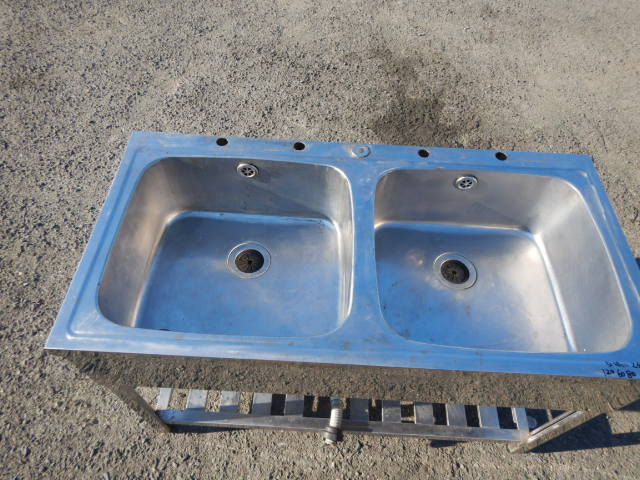 アズマ 業務用 ステンレス 2槽 シンク W120 D60 H80cm 厨房 槽内 アズマ 業務用 ステンレス 2槽 シンク W120 D60 H80cm 厨房 槽内