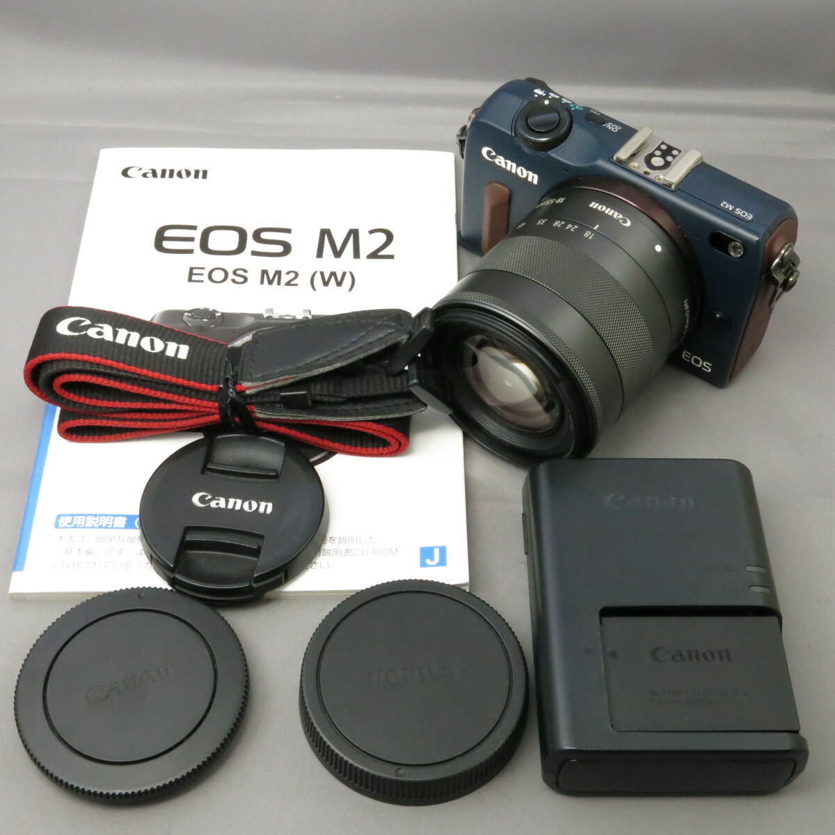 Canonキャノン　キヤノン　EOS M2 EF-M18-55IS　★NO.8037