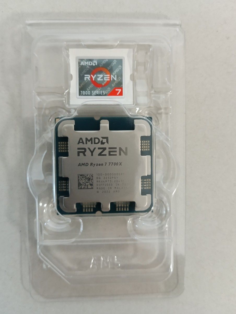 AMD Ryzen7 7700X BOX + DDR5-4800 16GB 2本セット