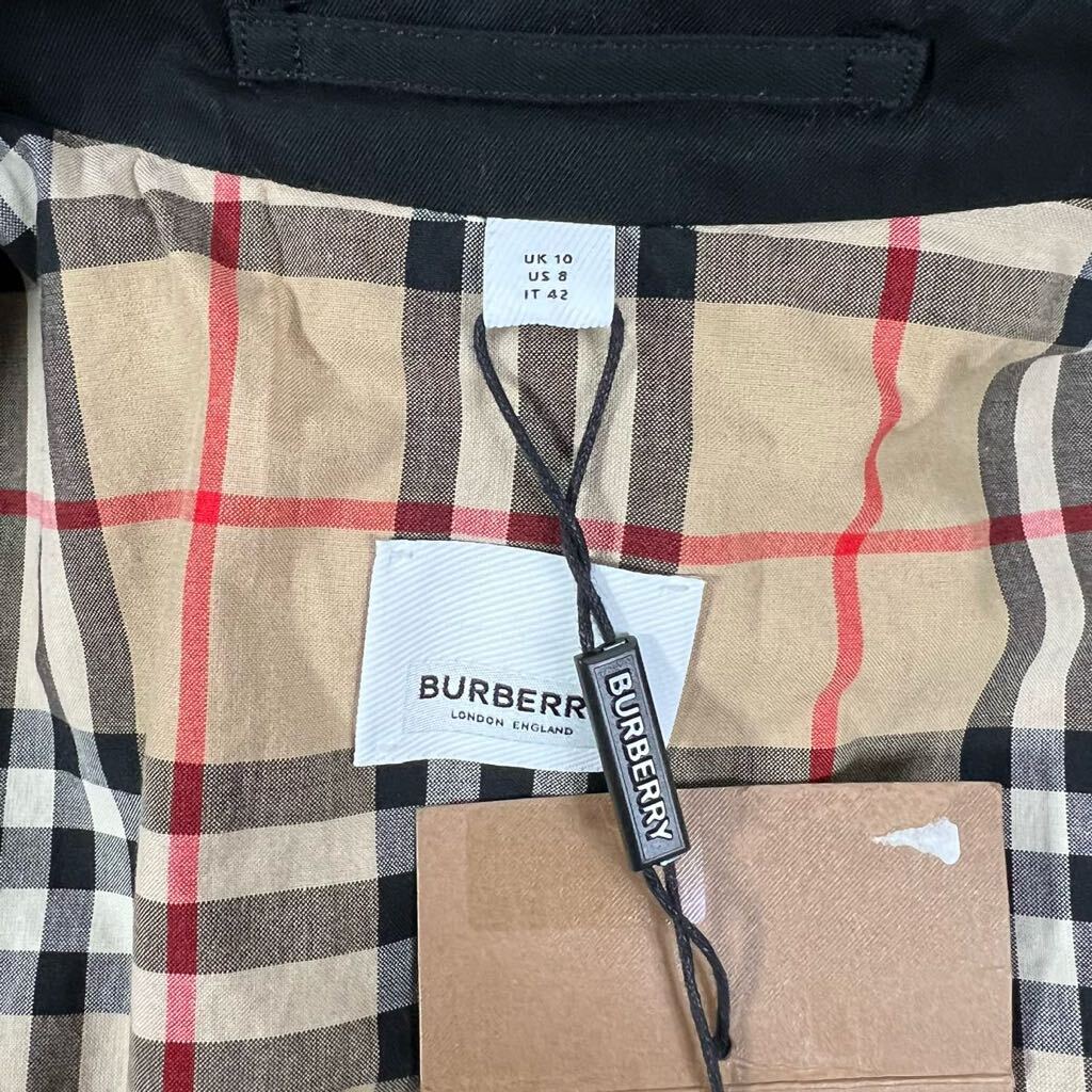 【紳士の嗜み】未使用品 タグ付き 現行品 BURBERRY LONDONバーバリーロンドン チェスターコート ノバチェック M ブラック の画像5