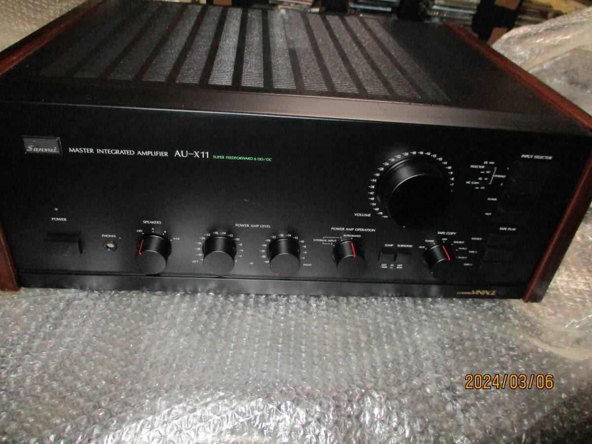 ☆ доставка бесплатно ☆ красивая вещь ☆ Sansui  Sansui  AU-X11  усилитель ☆ подержанный товар ☆ воспроизведение звука   проверка произведена  ... PHONO（ phono ） ввод  не проверена ☆ доставка бесплатно ☆