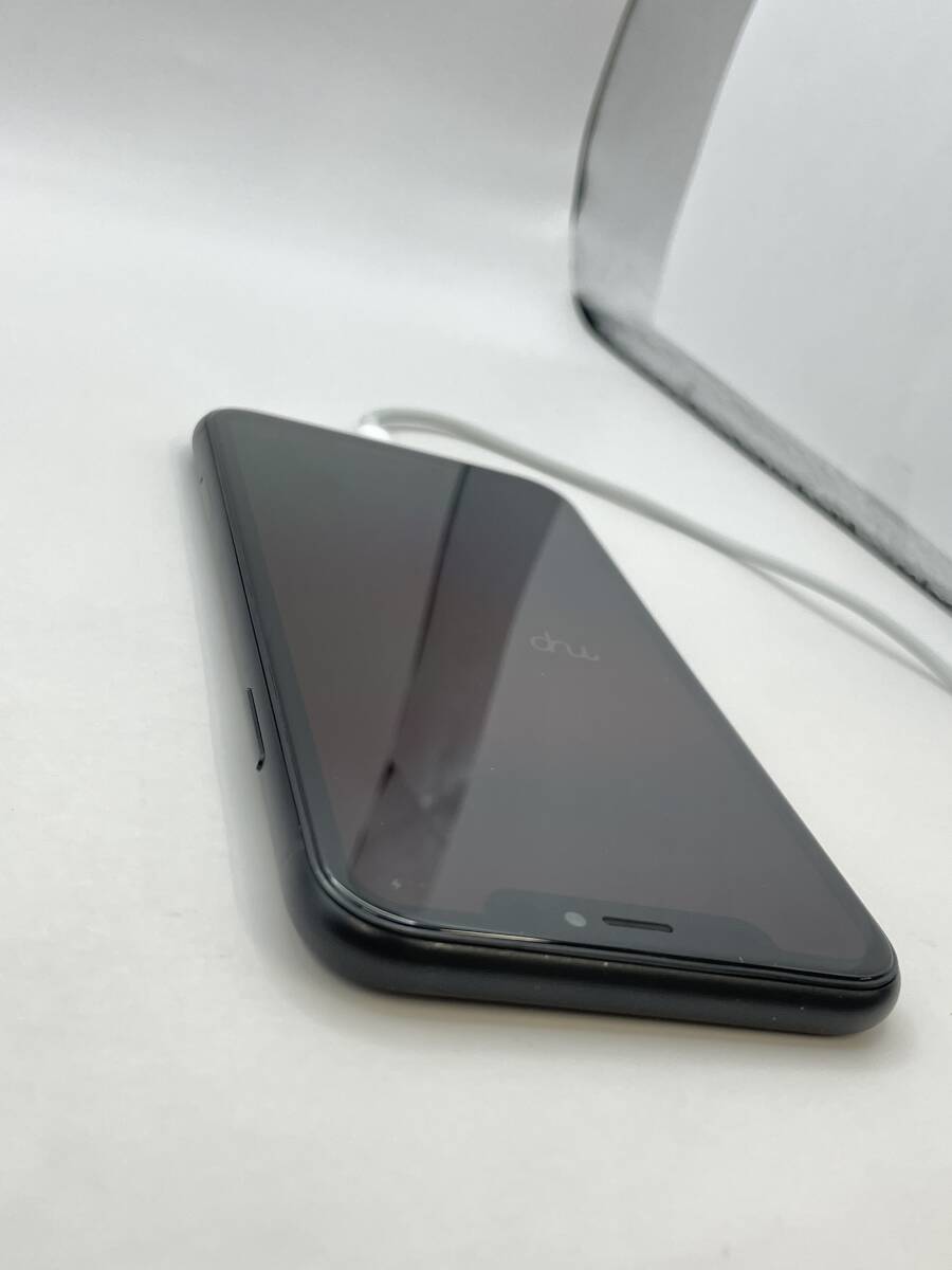 (KT060180-H)【爆速発送・土日発送可】iPhone XR ブラック 64GB バッテリー容量 93% Apple アイフォン 利用制限 ◯ 即決【キャリア・au】_画像4