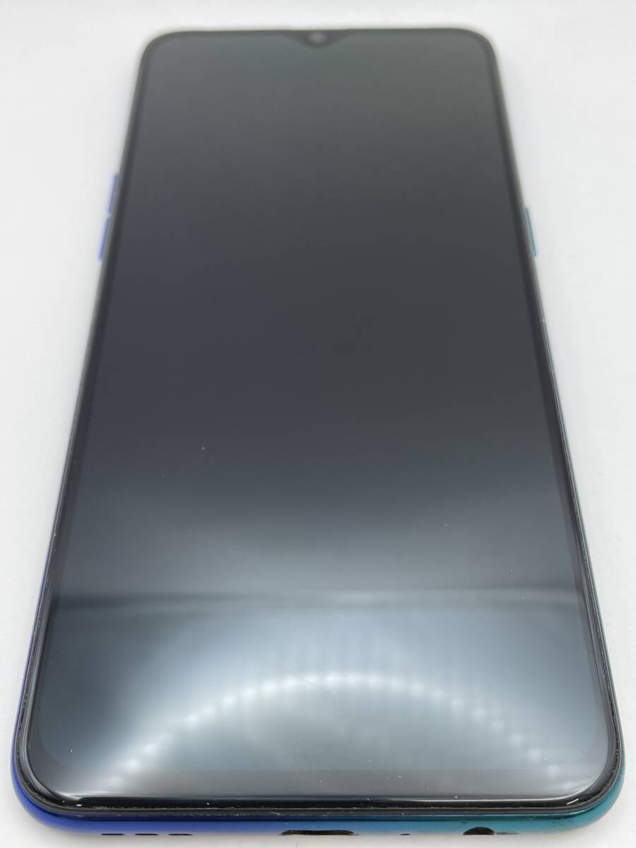 （A-1263）【爆速発送・土日発送可】 OPPO Reno A ブルー SIMフリー 1円スタート アンドロイド Android オッポ　_画像2