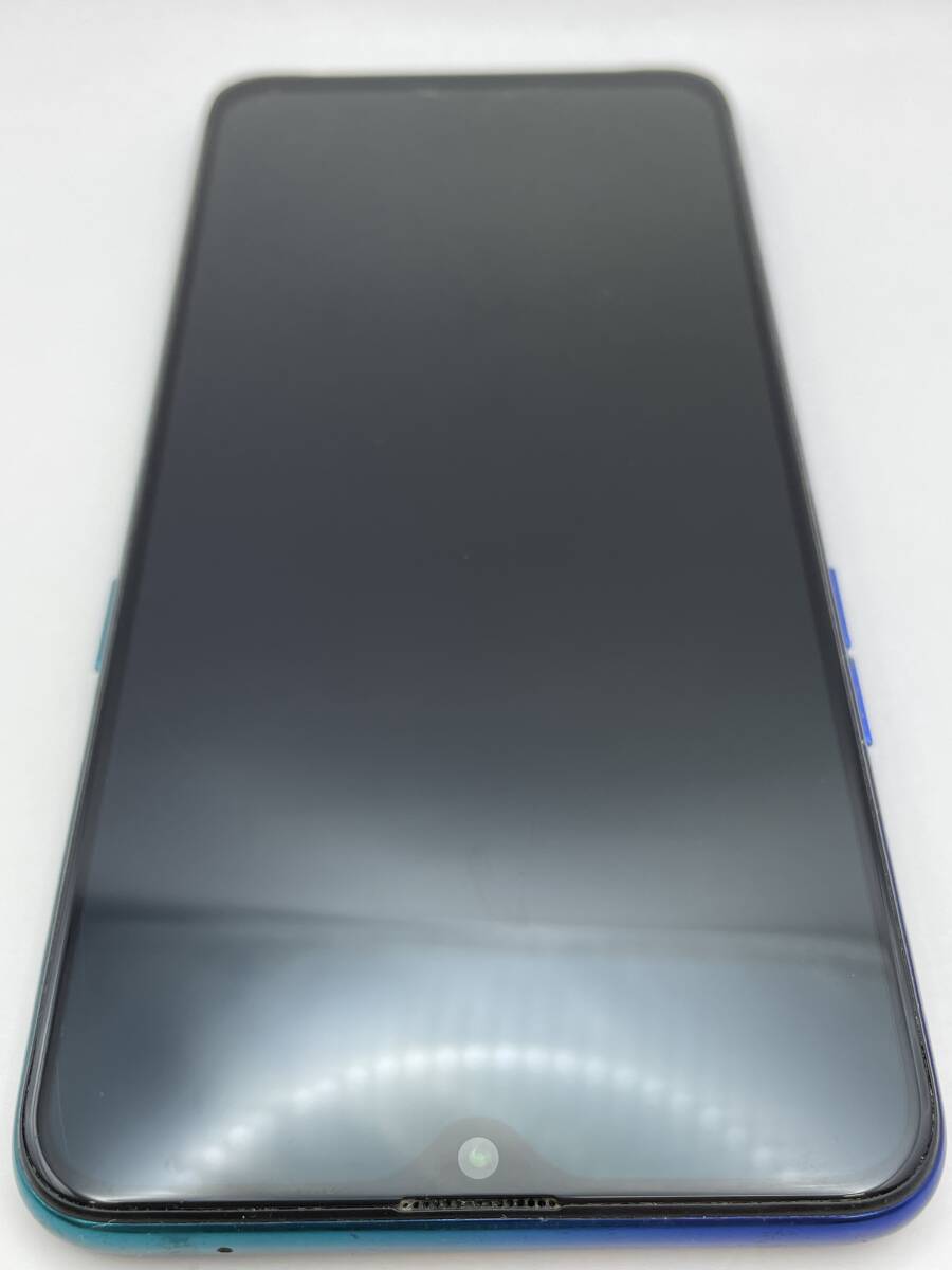 （A-1263）【爆速発送・土日発送可】 OPPO Reno A ブルー SIMフリー 1円スタート アンドロイド Android オッポ　_画像3