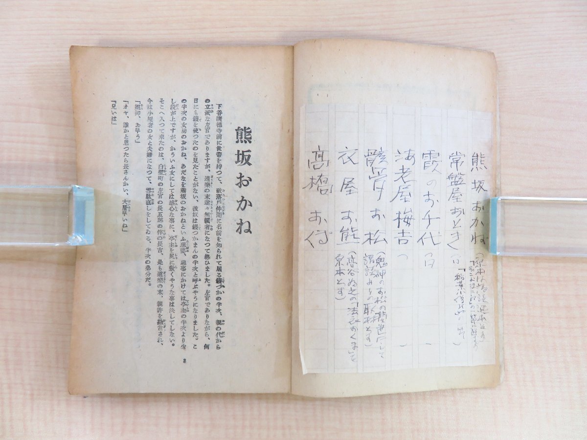 大切な 長谷川伸旧蔵書(自筆覚書1枚付)『近世妖婦伝』昭和23年 いづ 和書
