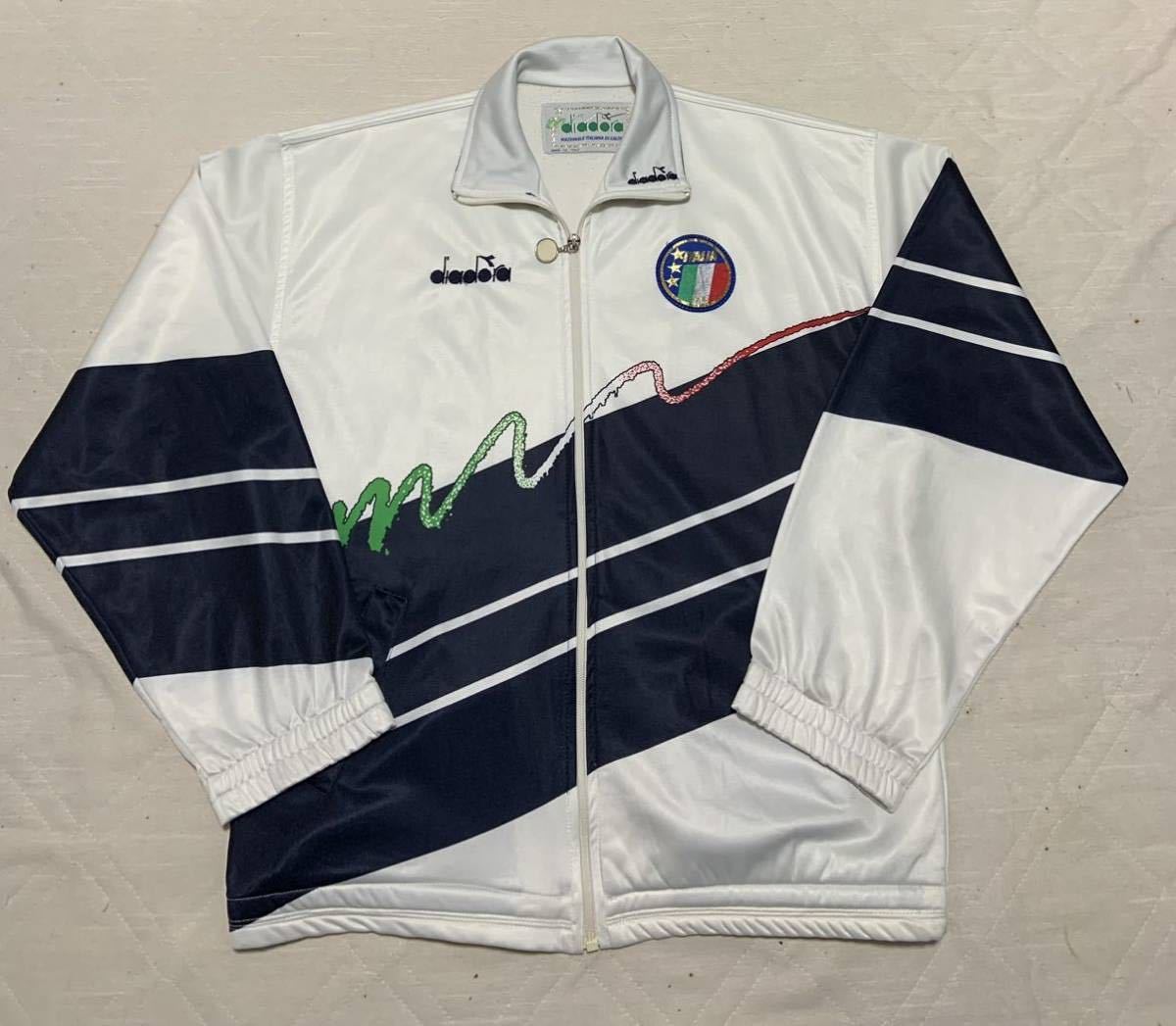 ディアドラ diadora イタリア代表　1990 イタリアW杯 ジャージ　ジャケット　上のみ　サイズL used_画像2