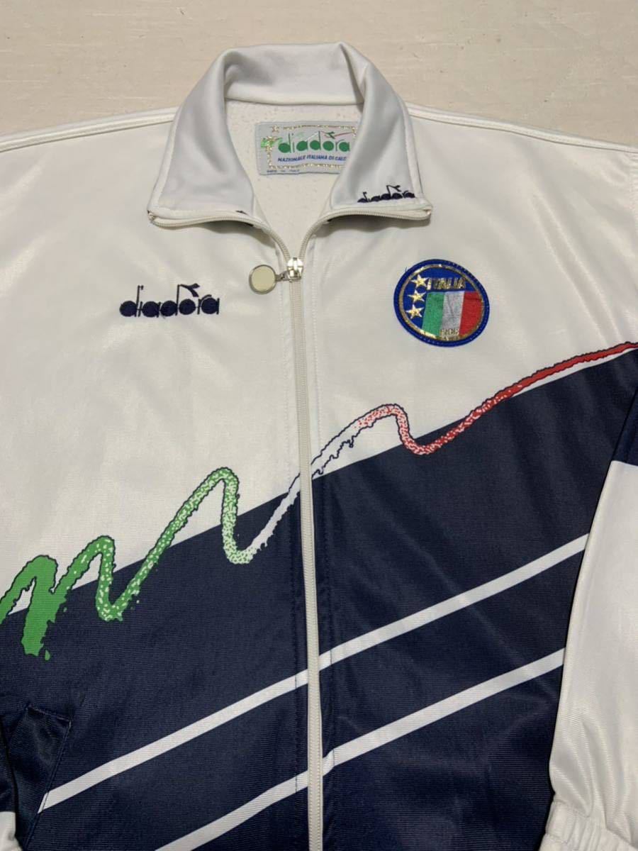 ディアドラ diadora イタリア代表　1990 イタリアW杯 ジャージ　ジャケット　上のみ　サイズL used_画像3