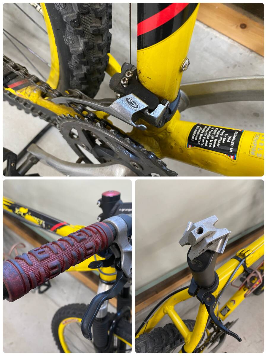 ゲイリーフィッシャー MTB X-CALIBER 黒/黄色 26インチ shimano DEORE 3×9 GARY FISHER エクスカリバー 札幌市 引取りOKの画像10