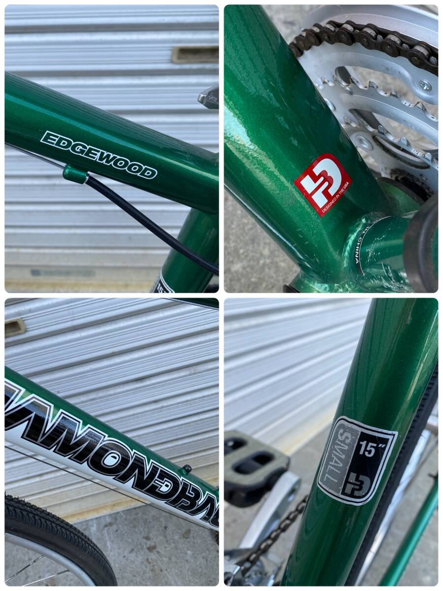 札幌限定 EDGEWOOD DIAMONDBACK クロスバイク S 3×7 shimano ALTUS 27-622 ダイヤモンドバック 自転車 札幌市_画像3