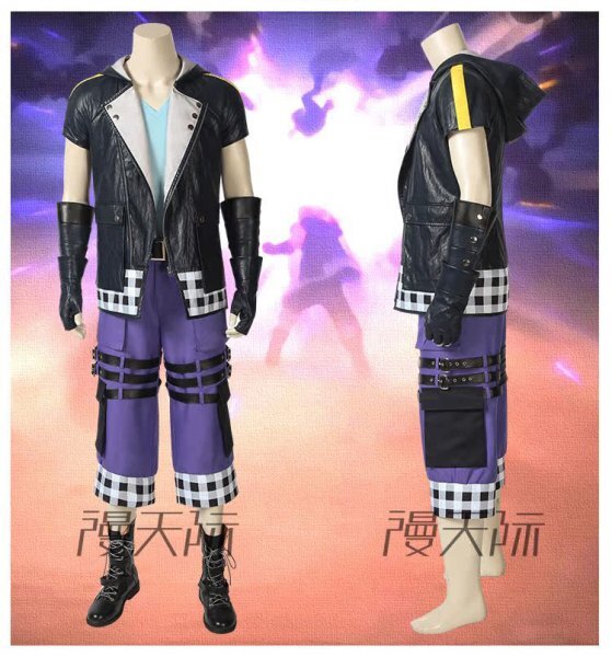 xd1341工場直販 高品質 実物撮影 キングダム ハーツIII Kingdom Hearts 3 リク コスプレ衣装_画像1