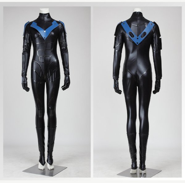 xd1339工場直販 高品質 実物撮影 ットマン アーカム・シティ Nightwing ディック・グレイソン コスプレ衣装