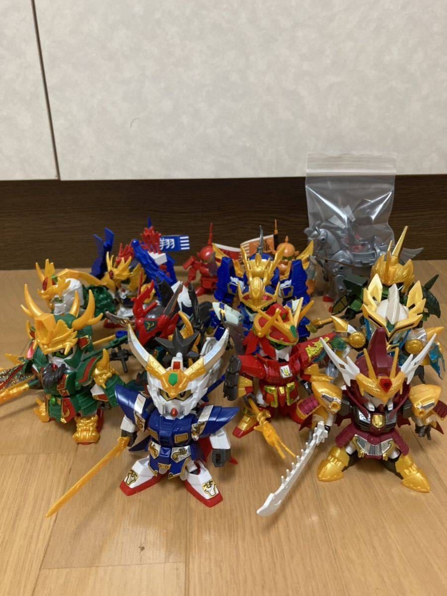 【ジャンク】SD三国伝　13体セット　ＢＢ戦士　当時物　素組品　絶版？　ガンプラ SDガンダム　劉備　関羽　曹操　孫権　孔明　黄忠　他_画像1