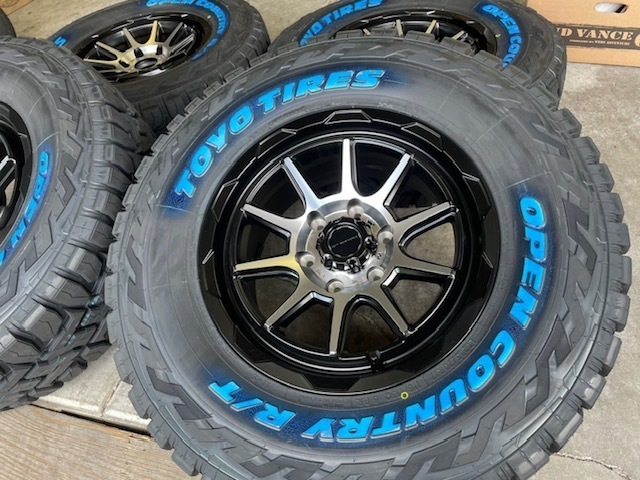 4本セット MUDVANCE06 17x8.0J 6/139.7 +20 MBP TOYO トーヨー オープンカントリー R/T 285/70R17 WL FJクルーザー_画像5