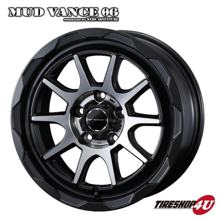 4本セット MUDVANCE06 17x7.0J 5/114.3 +40 MBP MUDSTAR radial M/T 225/60R17 ホワイトレター カローラクロス デリカD5_画像2