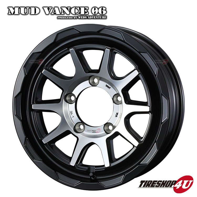 4本セット MUDVANCE06 16x6.0J 5/139.7 -5 MBP COMFORSER コンフォーサー CF3000 M/T 235/70R16 ジムニーシエラ ワイド JB74W JB43W_画像2