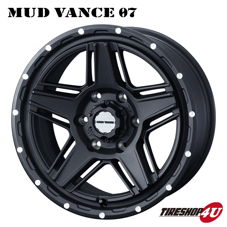 4本セット MUDVANCE07 18x8.0J 6/139.7 +20 FMB MONSTA MUD WARRIOR M/T 265/60R18 ホワイトレター プラド ハイラックス_画像2