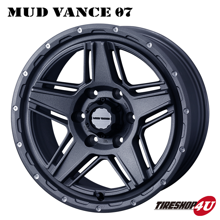 4本セット MUDVANCE07 17x8.0J 6/139.7 +20 GRAY BFGoodrich All-Terrain T/A KO2 265/70R17 ホワイトレター プラド FJクルーザー_画像2