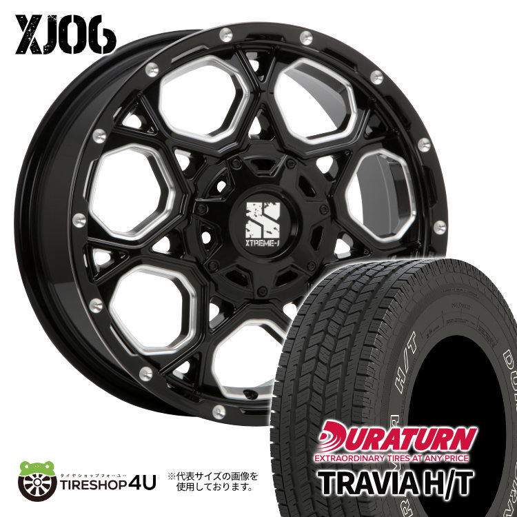 4本セット XTREME-J XJ06 17x7.5J 5/114.3 +35 デュラターン トラヴィア TRAVIA H/T 235/65R17 WL RAV4 ハリアー エクストレイル_画像1