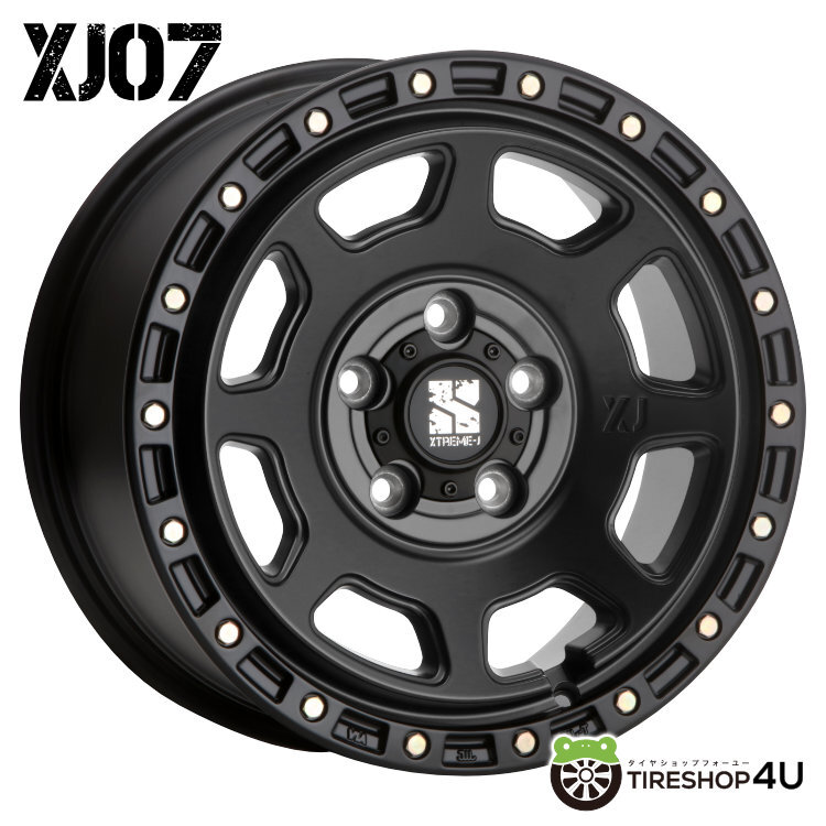 4本セット XTREME-J XJ07 17x8.0J 5/114.3 +35 SBK MUDSTAR RADIAL M/T 245/65R17 ホワイトレター ハリアー RAV4 エクストレイルT32_画像2