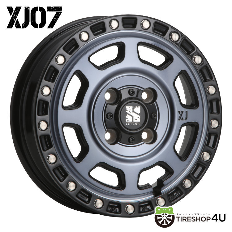 4本セット XTREME-J XJ07 14x5.0J 4/100 +30 GBM TOYO OPEN COUNTRY R/T 165/80R14 ホワイトレター 50系 160系 プロボックス サクシード_画像2