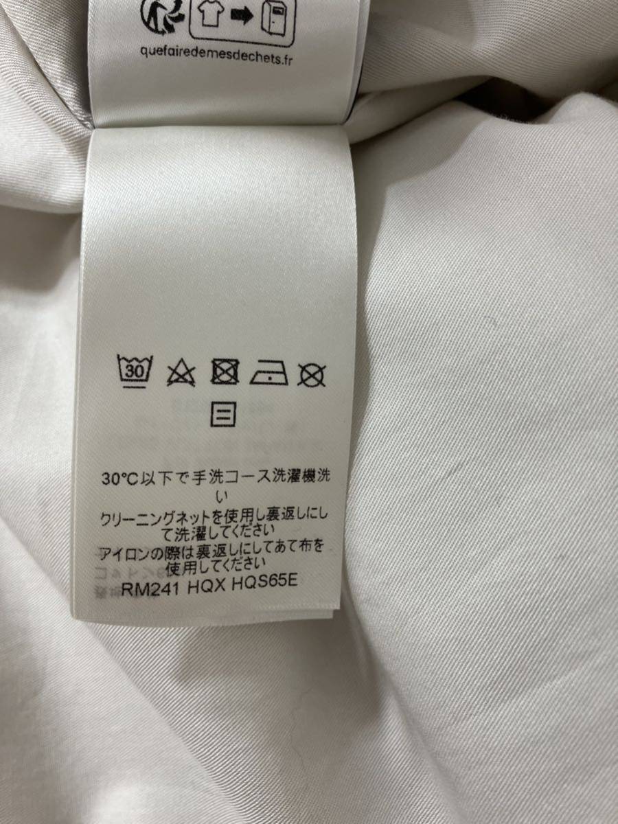  Louis Vuitton 24SS RM241 HQX HQS65E Damier cotton over long sleeve shirt ( white × beige )[ men's ]