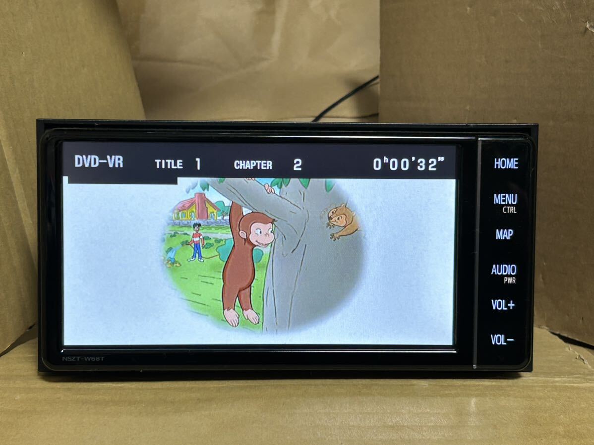 トヨタ純正 ナビ NSZT-W68T 7インチ 24年3月30日地図更新済 MOD期限内 DVD再生 フルセグ Bluetooth オーディオハンズフリー 送料無料の画像7