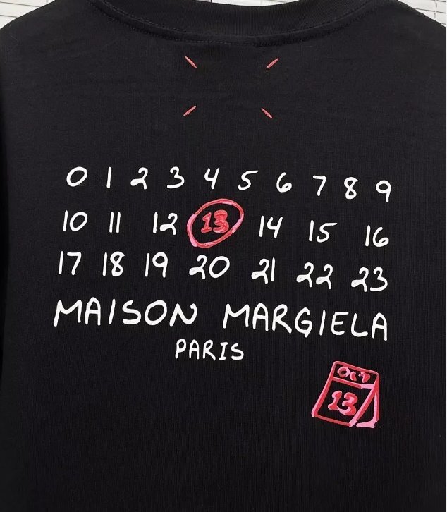 Maison Margiela メゾン マルジェラ トップス Tシャツ メンズ レディース シンプル ブラック Mの画像8