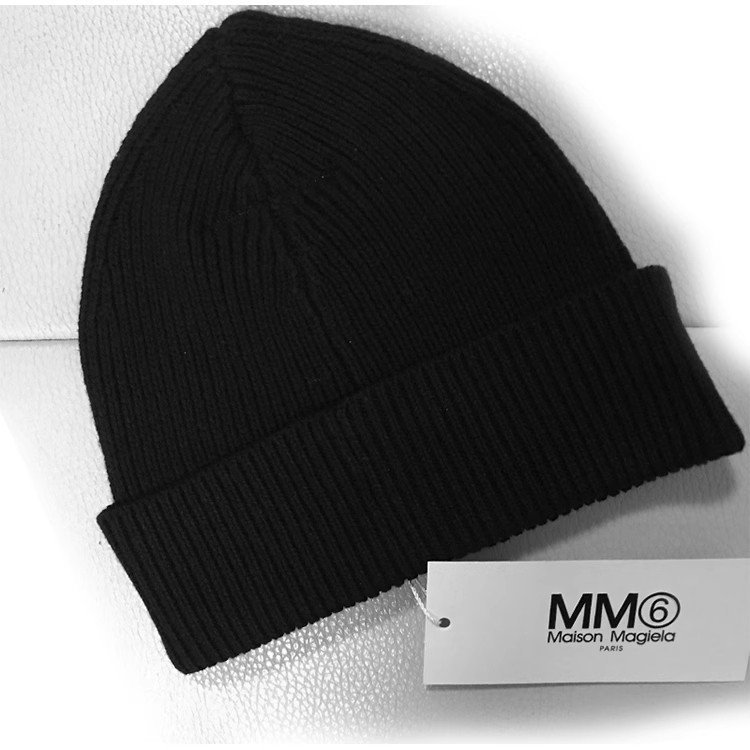 MAISON MARGIELA メゾンマルジェラ ニットハット 帽子 メンズ レディース ストリート カジュアル ブラック_画像3