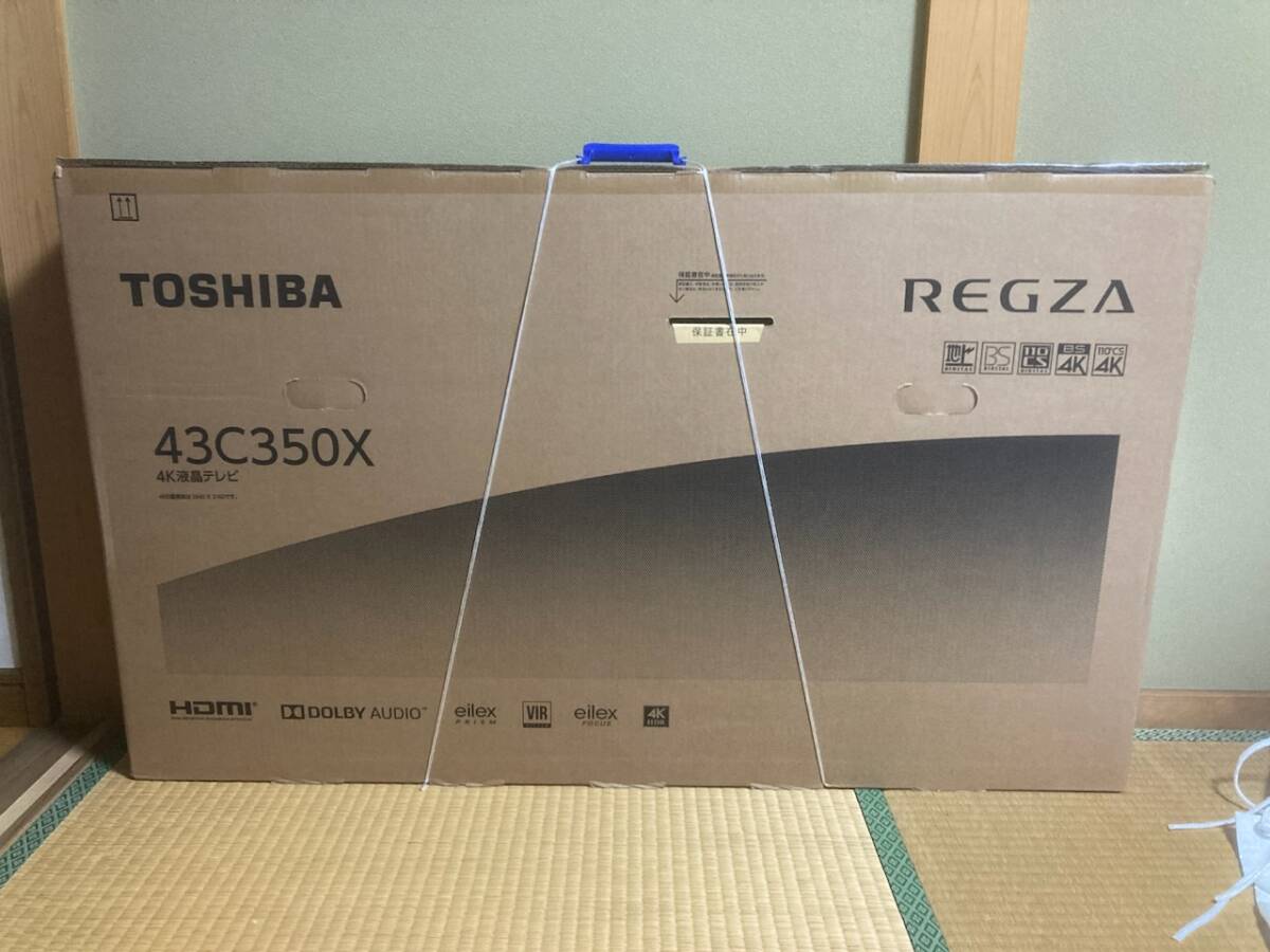 未開封 TOSHIBA(東芝) REGZA レグザ 43V型 4K 液晶テレビ 43C350Xの画像1