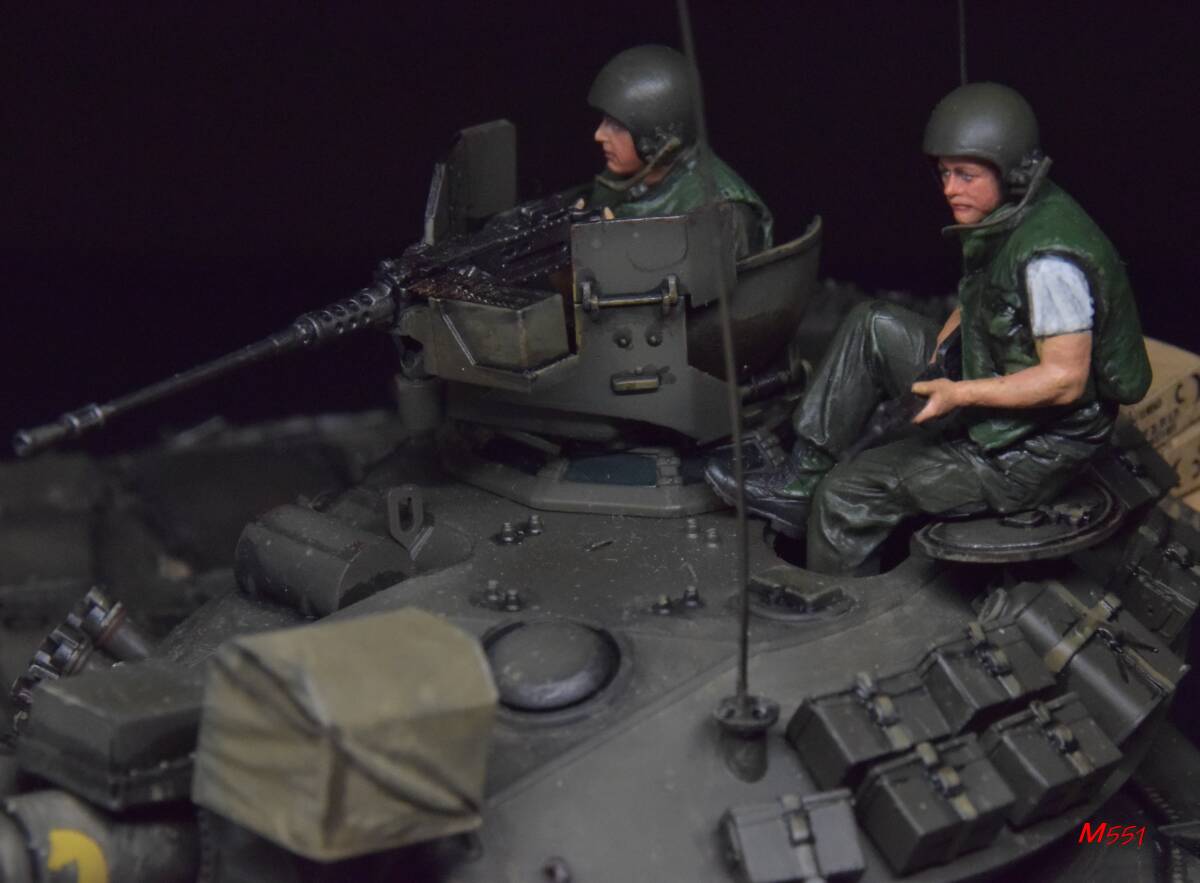  final product Tamiya 1/35 M551sheli Dan ( Vietnam war ) has painted final product 