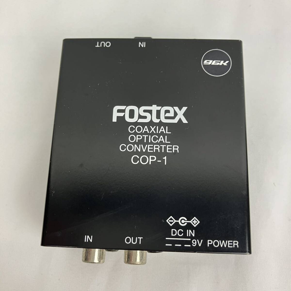 FOSTEX フォステクス COP-1 コアキシャル オプチカル コンバーター COAXIAL-OPTICAL 相互変換 アダプター付き_画像2