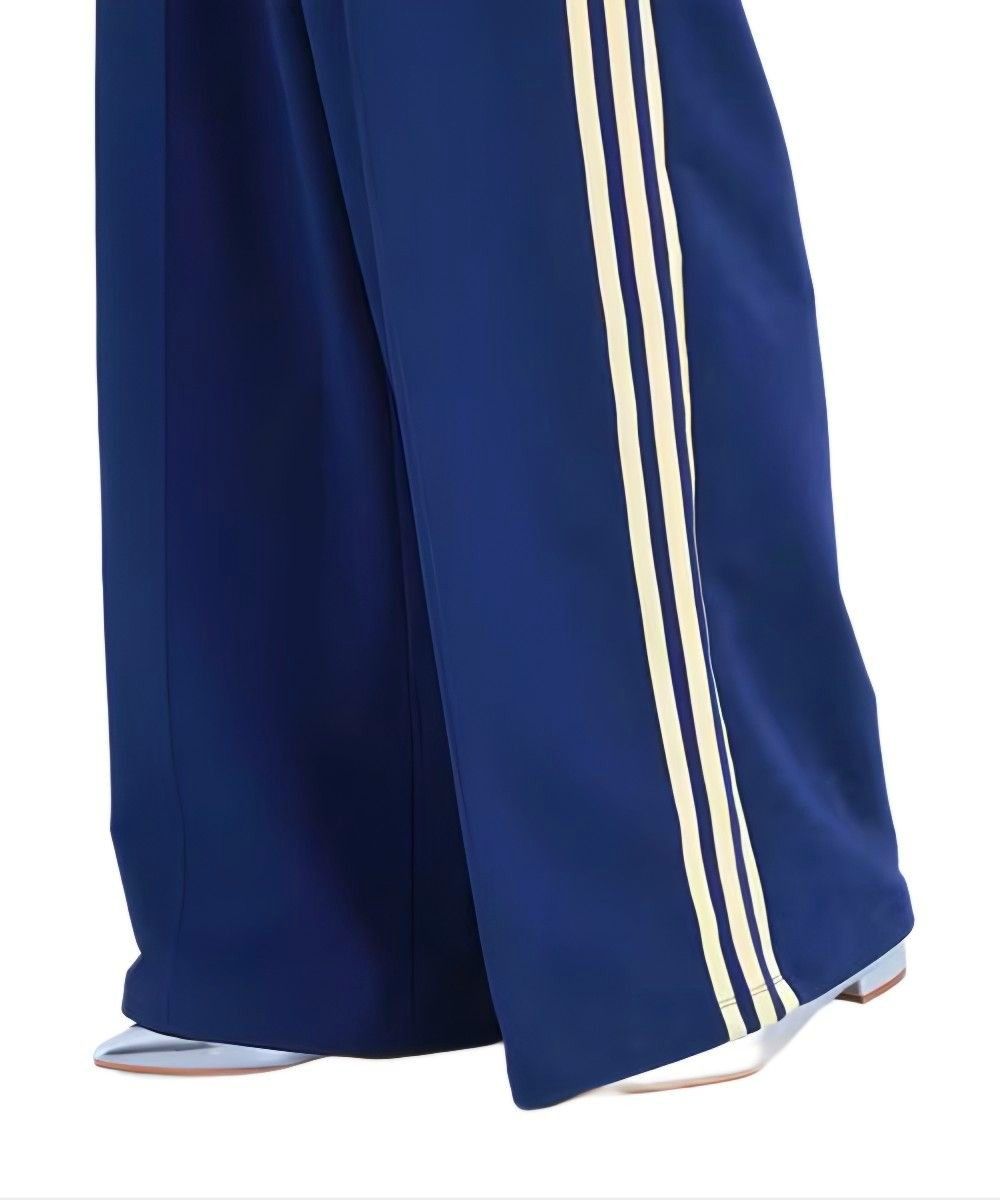 【新品】adidas★ルーズフィット ワイドレッグパンツ★トラックパンツ★ジャージ★濃青★2XL★男女兼用★春夏秋冬★匿名送料無料