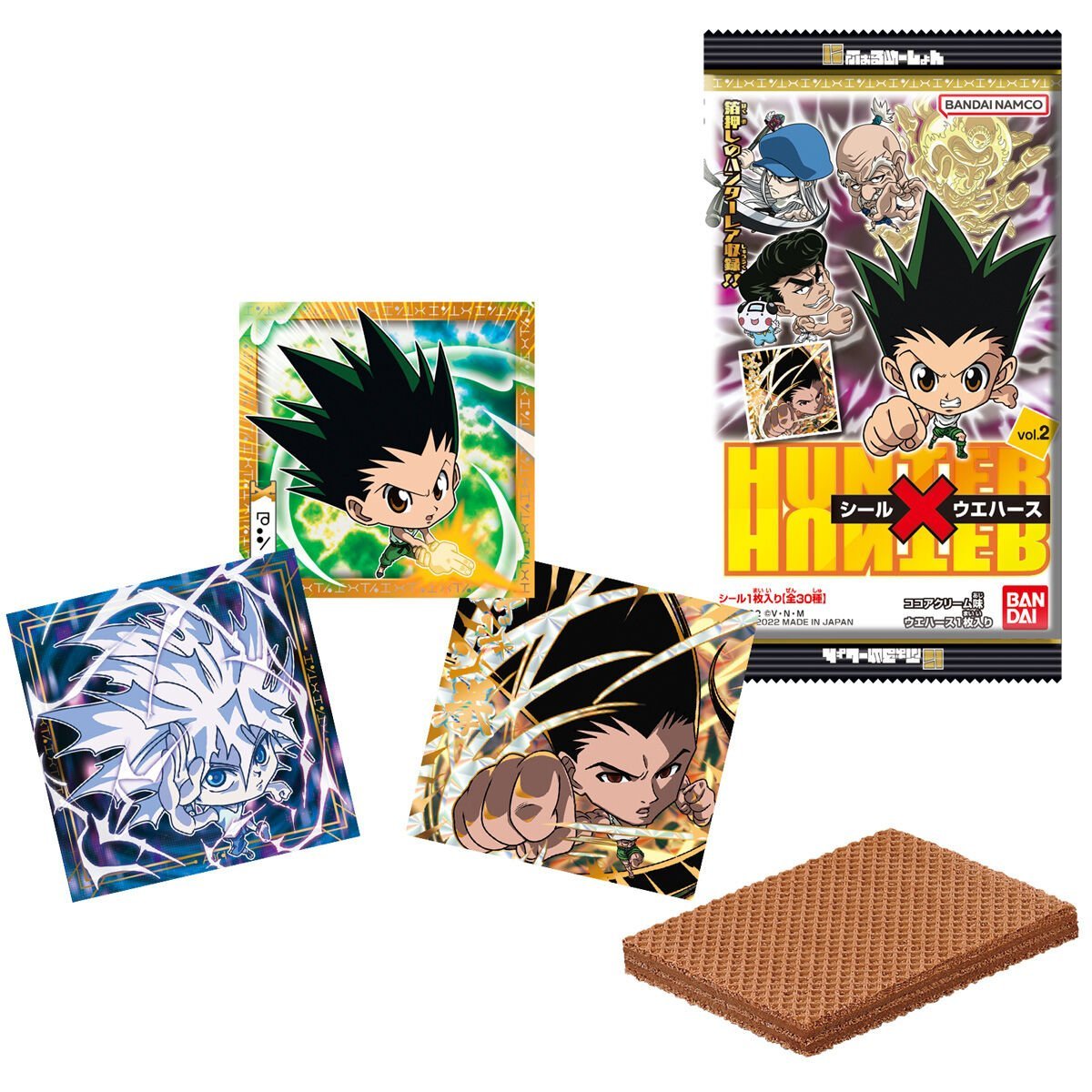 1カートン（240個入り）バンダイ『にふぉるめーしょんHUNTER×HUNTER シール×ウエハースvol.2』★新品未開封★_画像2