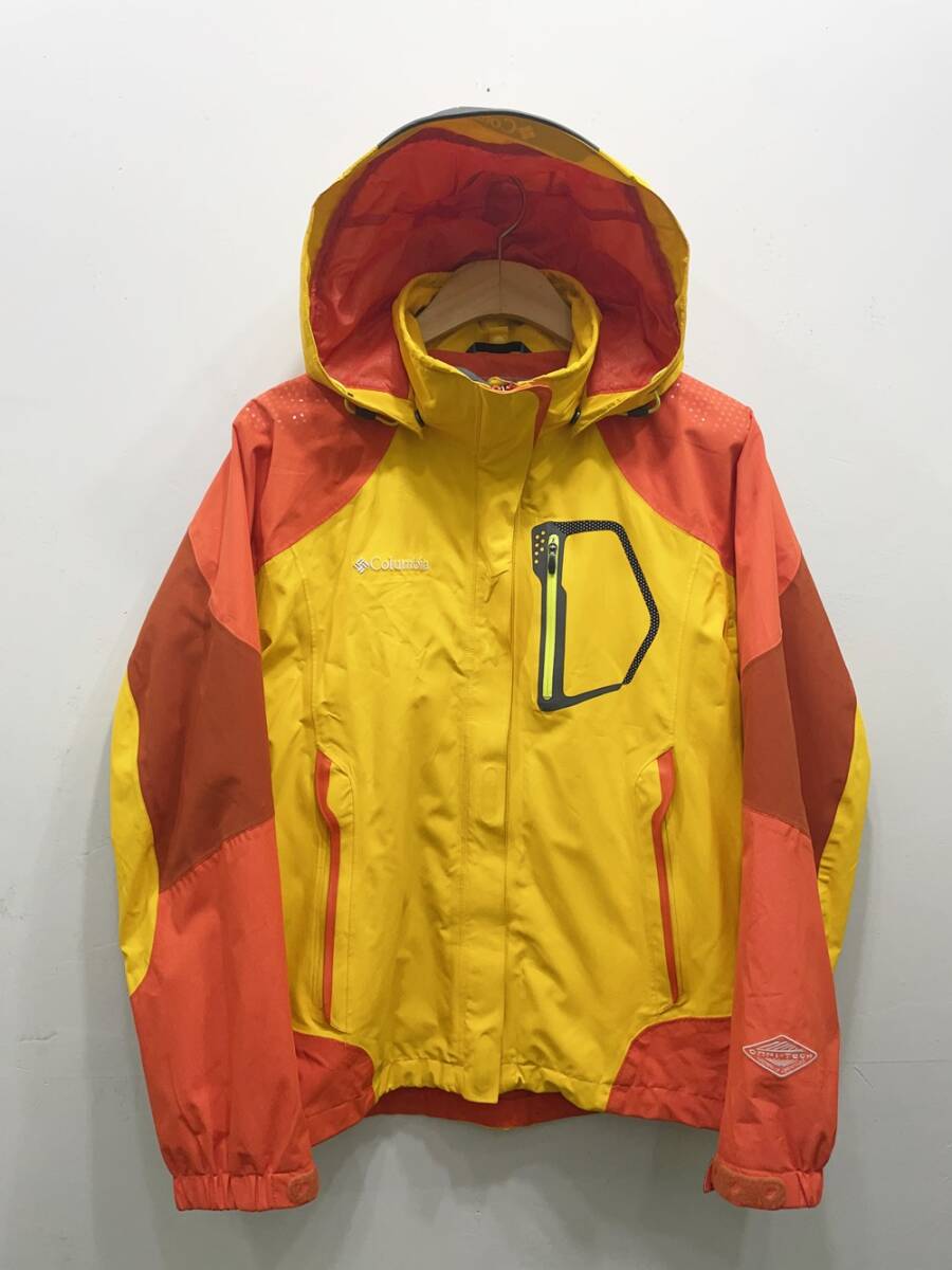 (V1443) COLOMBIA OMNI-TECH WINDBREAKER JACKET ウィンドブレーカー ジャケット レディース L サイズ 正規品_画像1