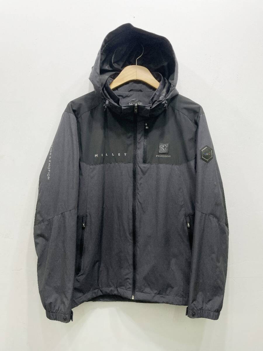 (V2078) MILLET PEUGEOT WINDBREAKER JACKET ウィンドブレーカー ジャケット メンズ L サイズ 正規品の画像1