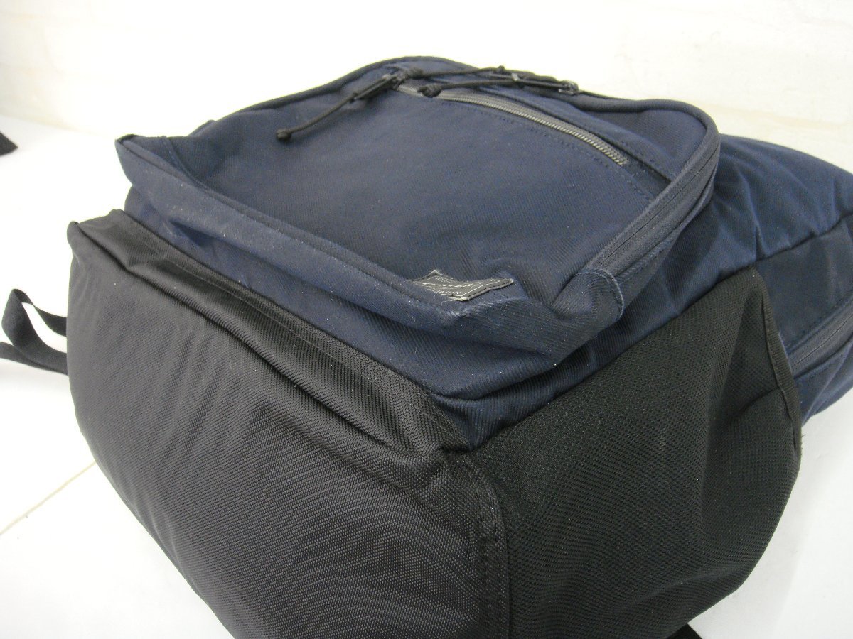 3204T【本物保証】 PORTER ポーター FRONT DAYPACK フロント デイパック リュックサック ネイビー_画像5