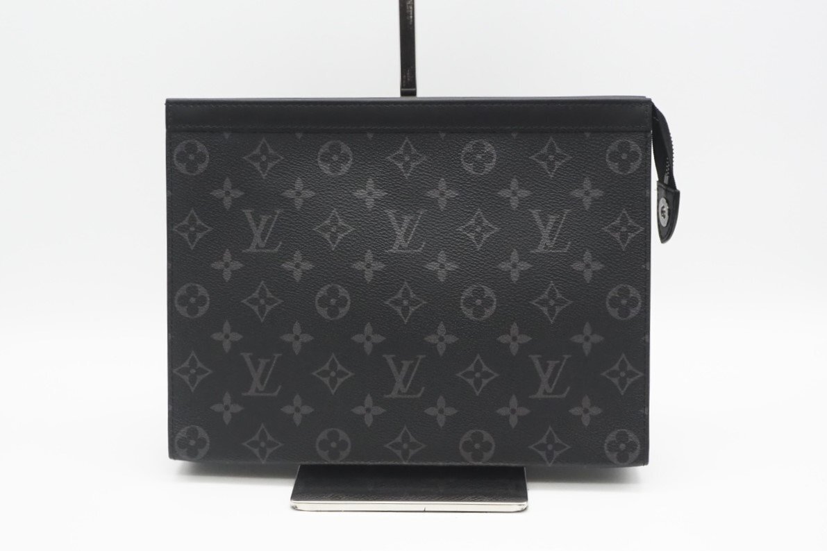 ☆安心の３大保証☆ ABランク ≪LOUIS VUITTON ルイ ヴィトン/クラッチバッグ≫ M61692 モノグラム エクリプス ポシェット ヴォワヤージュ