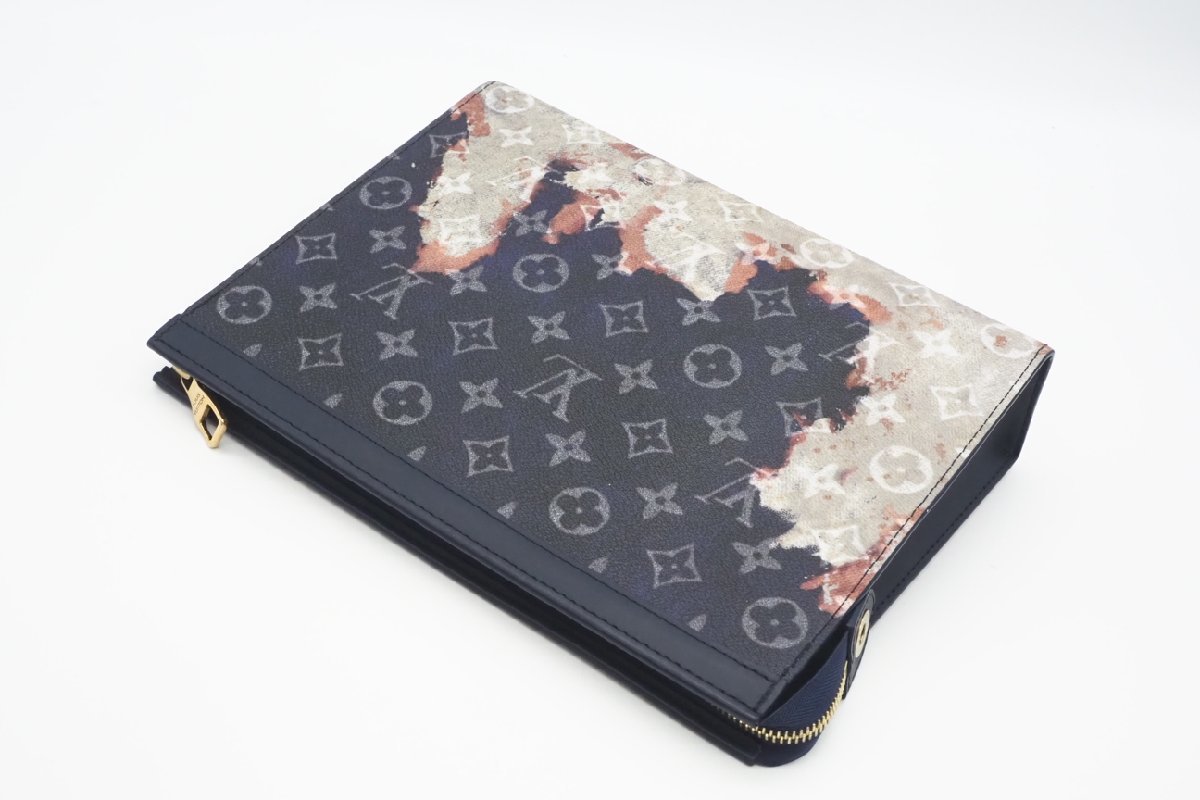 ☆安心の３大保証☆ Aランク ≪LOUIS VUITTON ルイ ヴィトン/クラッチバッグ≫ M82825 モノグラム ブリーチ ヴォワヤージュ ノワール 極美_画像2