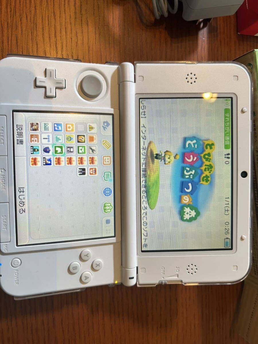 【美品.正規】ニンテンドー3DSLL とびだせどうぶつの森パック 充電器 ポケモンバンク ポケムーバー 時のオカリナ とび森 DLソフト_画像6