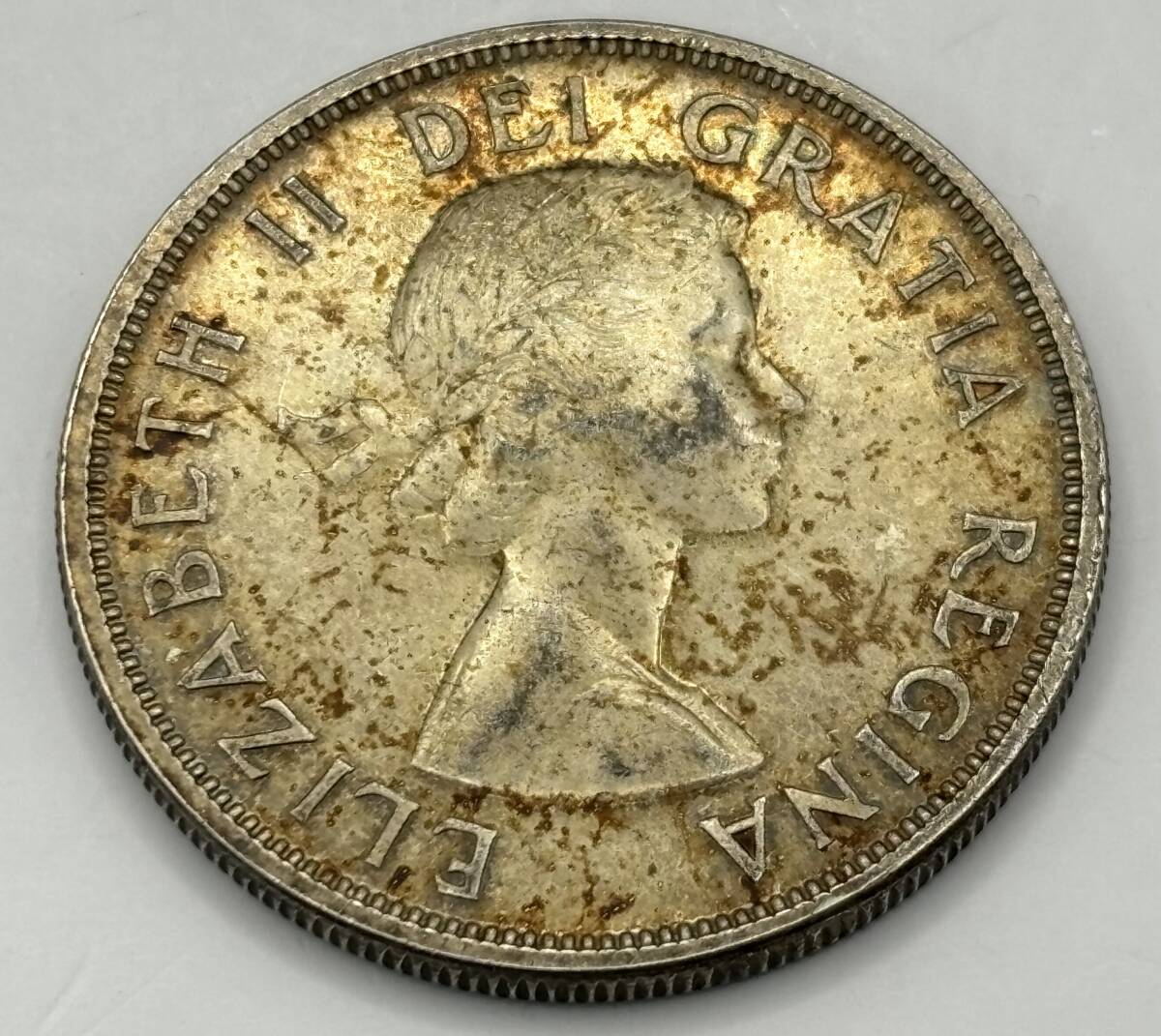 カナダ 1ドル銀貨 ブリティッシュコロンビア100年 1858-1958年★359管理番号_画像1