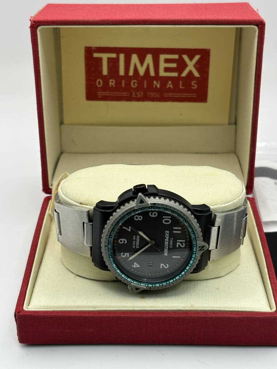 【希少美品】TIMEX(タイメックス) 腕時計 INDIGLO CR2016 CELLメンズ　不動品★240管理番号_画像1