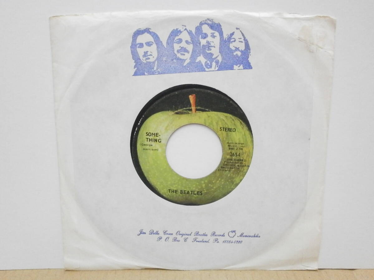 ★The Beatles / Something / Come Together★US盤7” ビートルズ　_レコード袋右上角にシール？がし跡