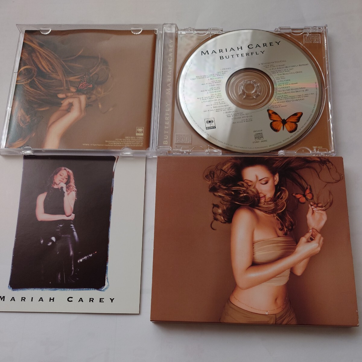 美品初回盤マライア・キャリー(MARIAH CAREY)「BUTTERFLY(バタフライ)」1997年ソニーレコード国内盤_画像2