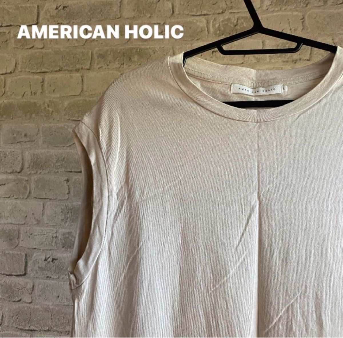 AMERICAN HOLIC ノースリーブ ロングTシャツ