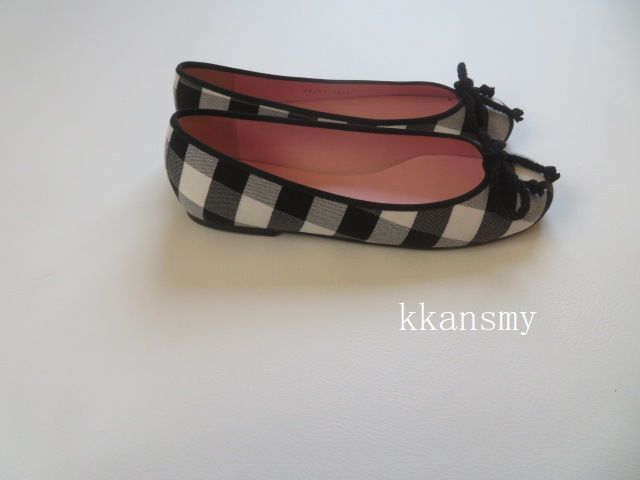 2022Pretty Ballerinasプリティーバレリーナ*ROSARIO BALLET FLAT SHOESチェックバレエシューズ38_画像4