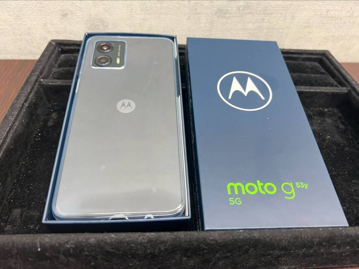 【＃8028】ワイモバイル Motorola moto g53y 5G A301MO インクブラック 【制限〇 SIMフリー】の画像1