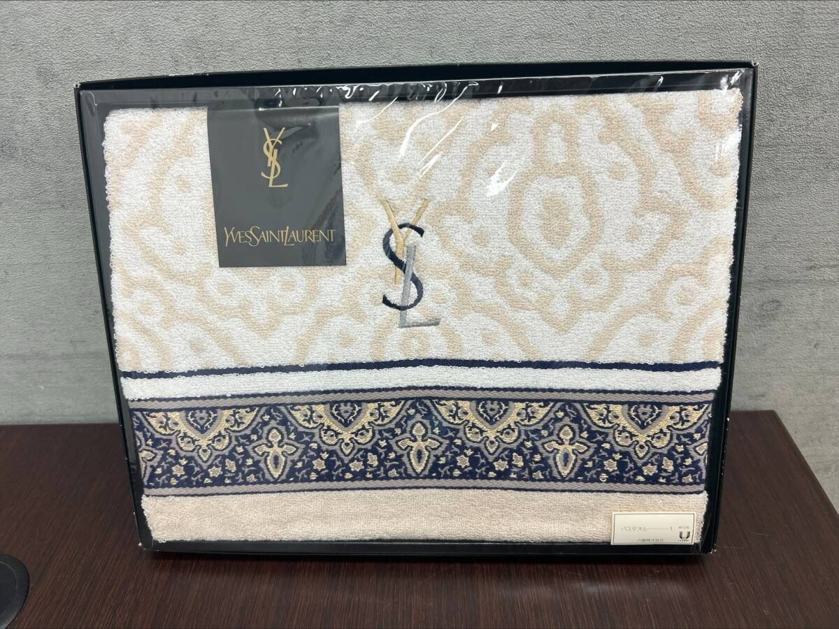 【＃8283】イヴサンローラン/Yves Saint Laurent/YSL バスタオル【未開封品】の画像1